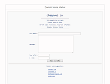 Tablet Screenshot of cheapweb.ca